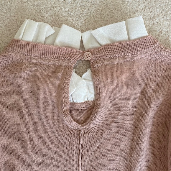 14th & Union Rose Collared Sweater Blouse - Picture 3 of 6